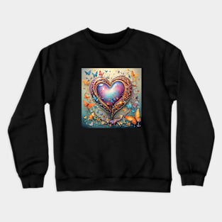 Violet glass heart Crewneck Sweatshirt